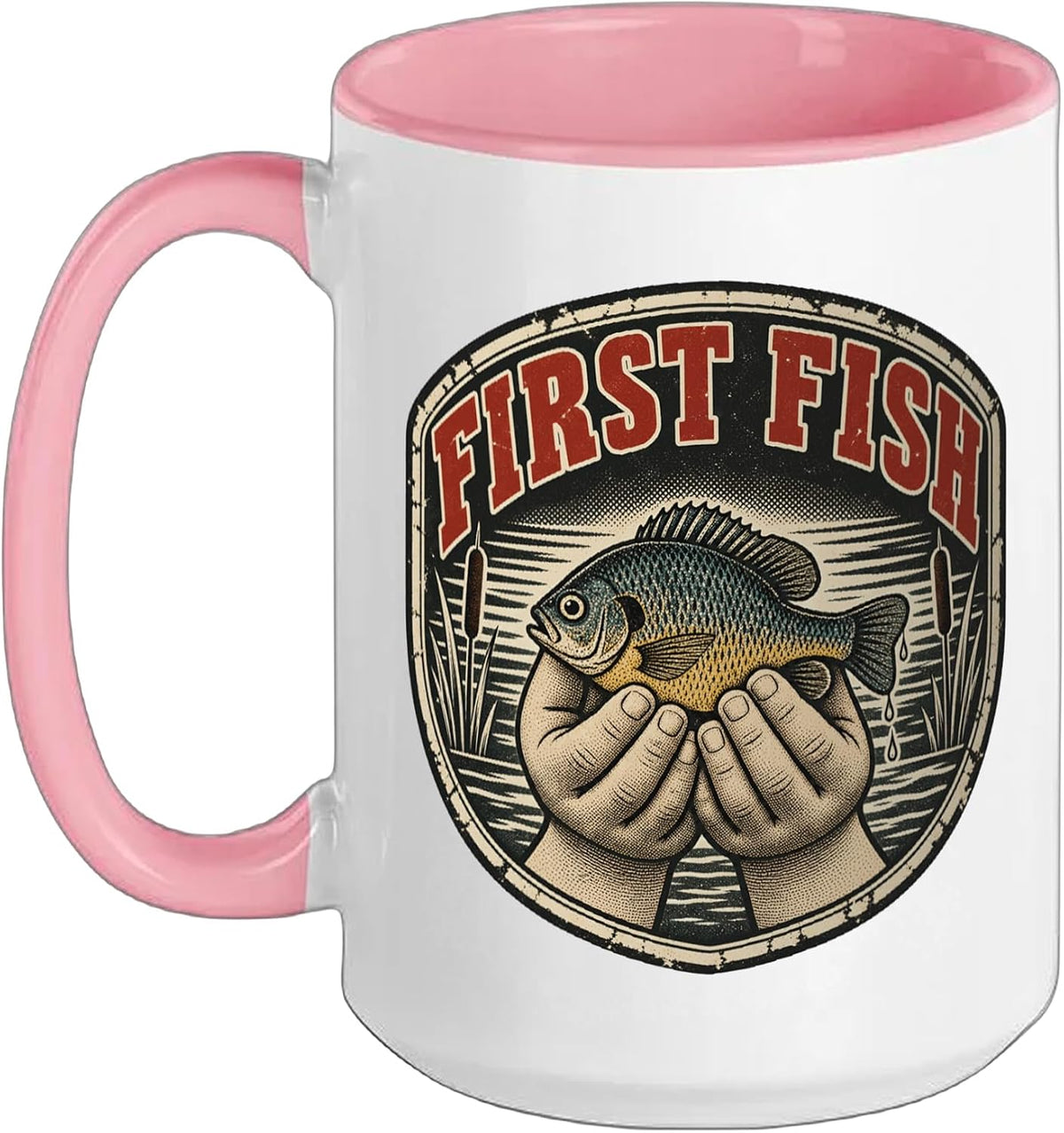 First Fish Vintage Fishing Catch Ceramic Mug