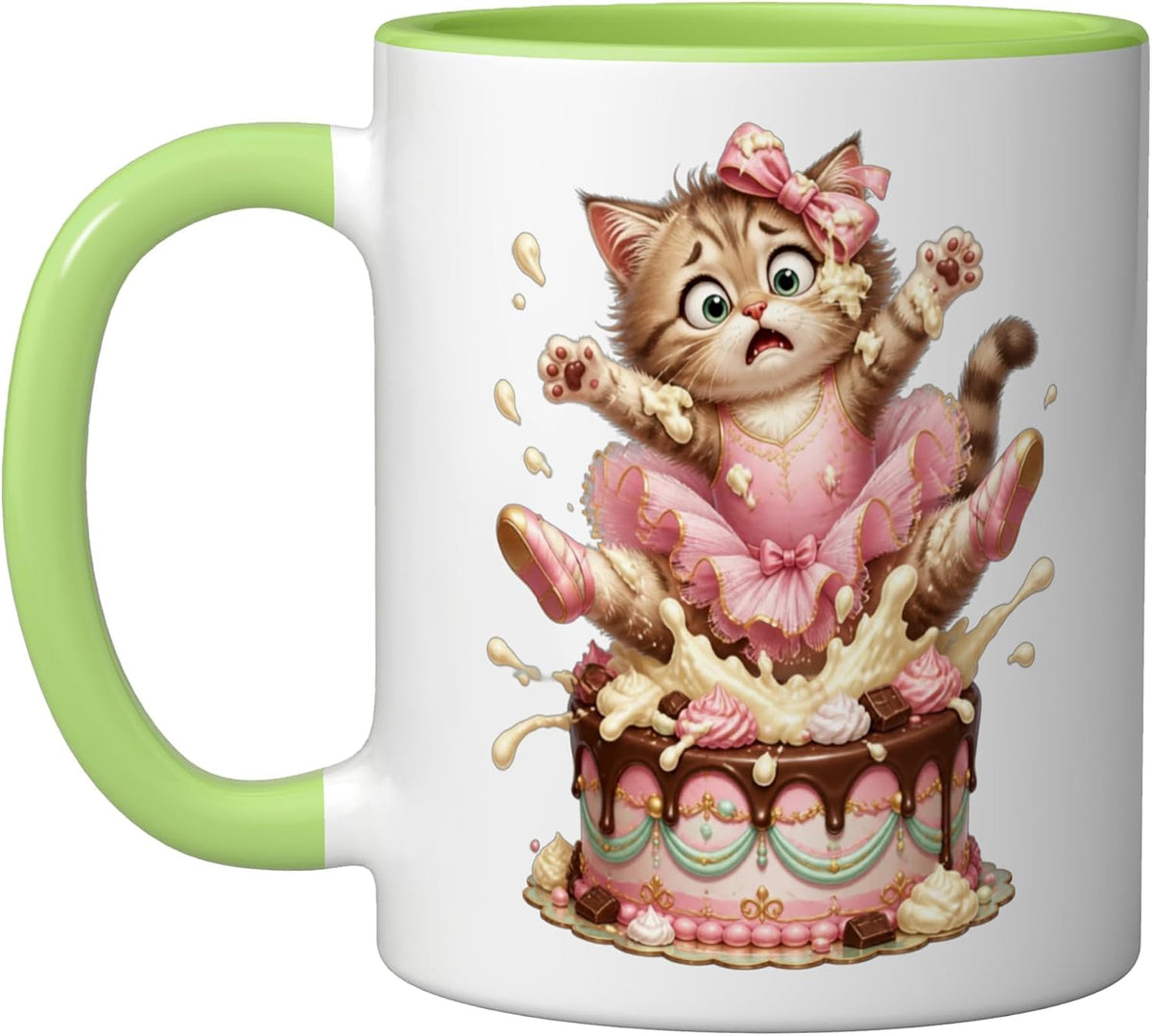 Cat Motif Art Design Gifts Cute Kitten Ceramic Mug