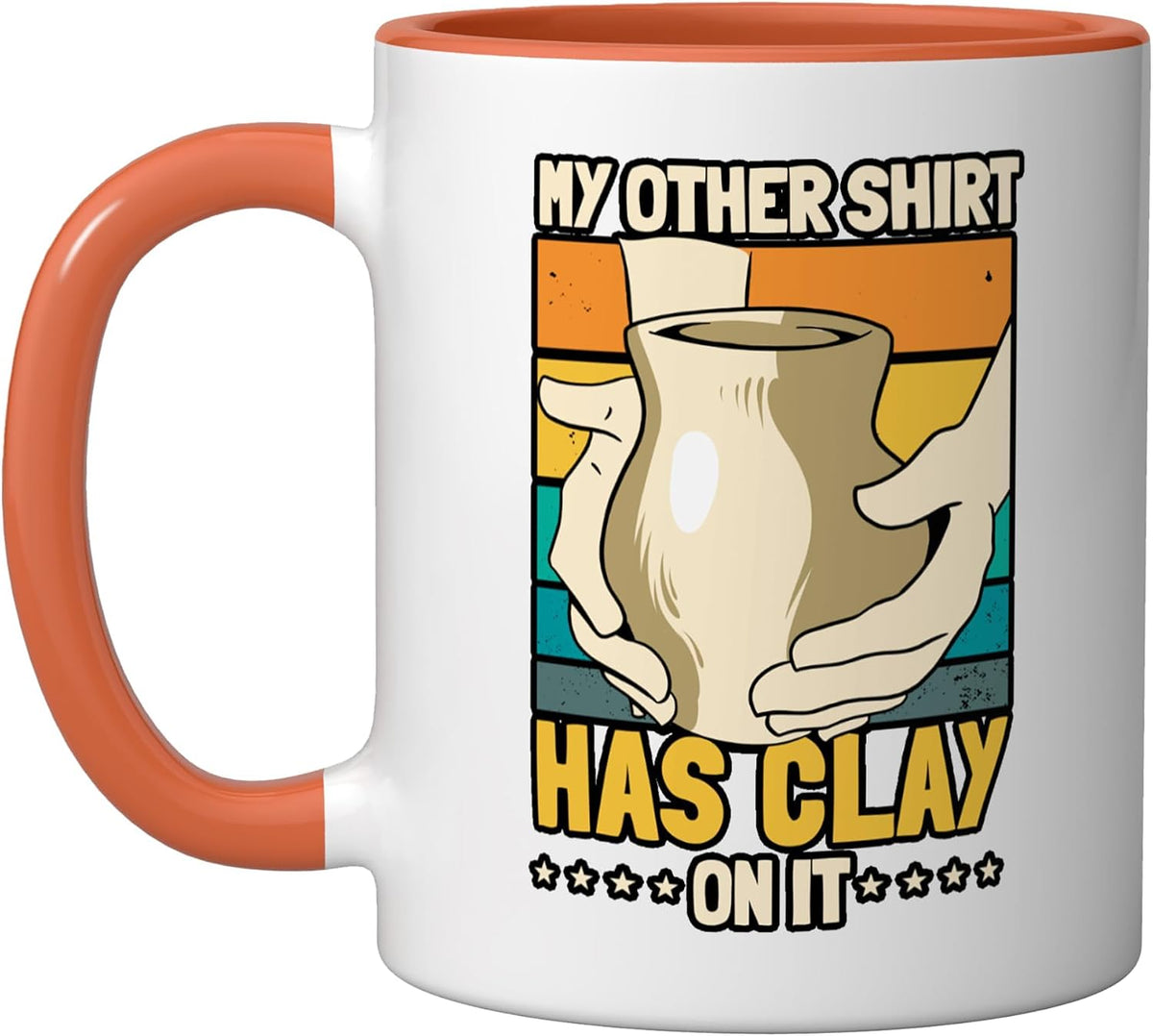 Pottery Retro Vintage Thrower Ceramist Potter Clay Artist Ceramic Mug