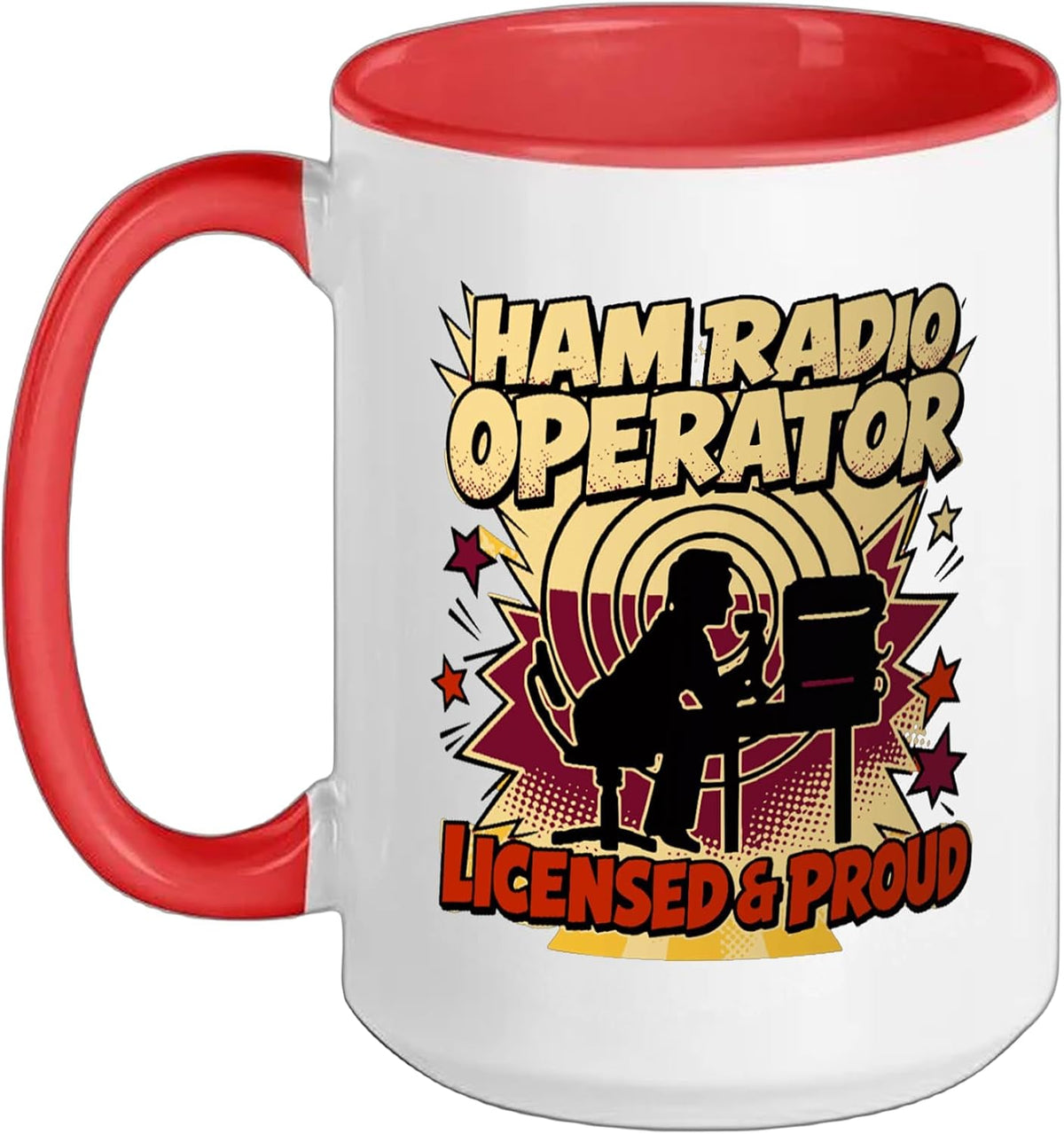 Ham Radio - Fun Amateur Radio Signalers Technicians Ceramic Mug
