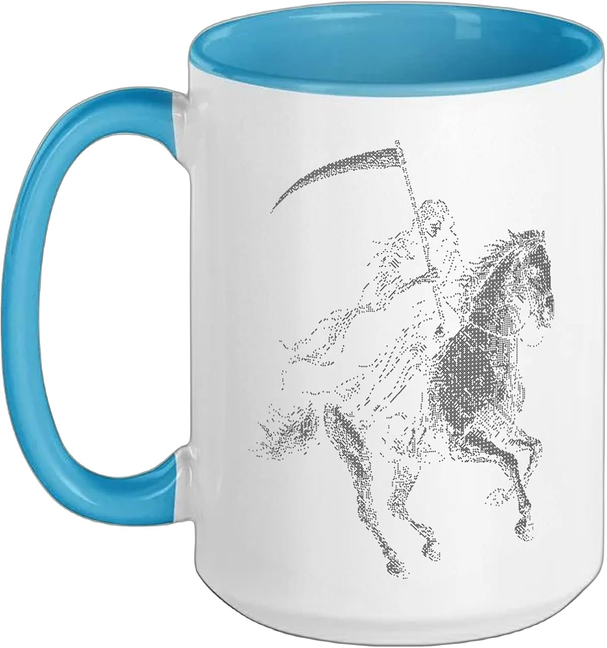 Occult Grunge Goth Aesthetic Design Gothic Horse Halloween Ceramic Mug