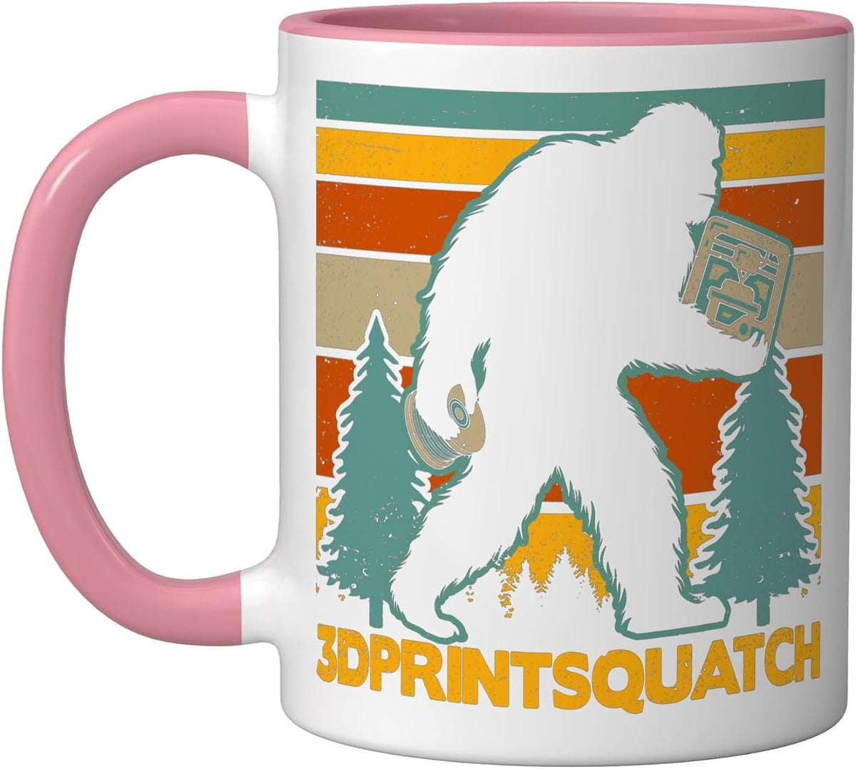 3d Print Squatch 3d Printer 3d Printing Bigfoot Men Funny Ceramic Mug