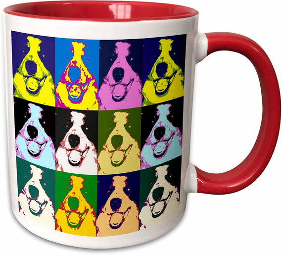 Border Collie Pop Art Ceramic Mug