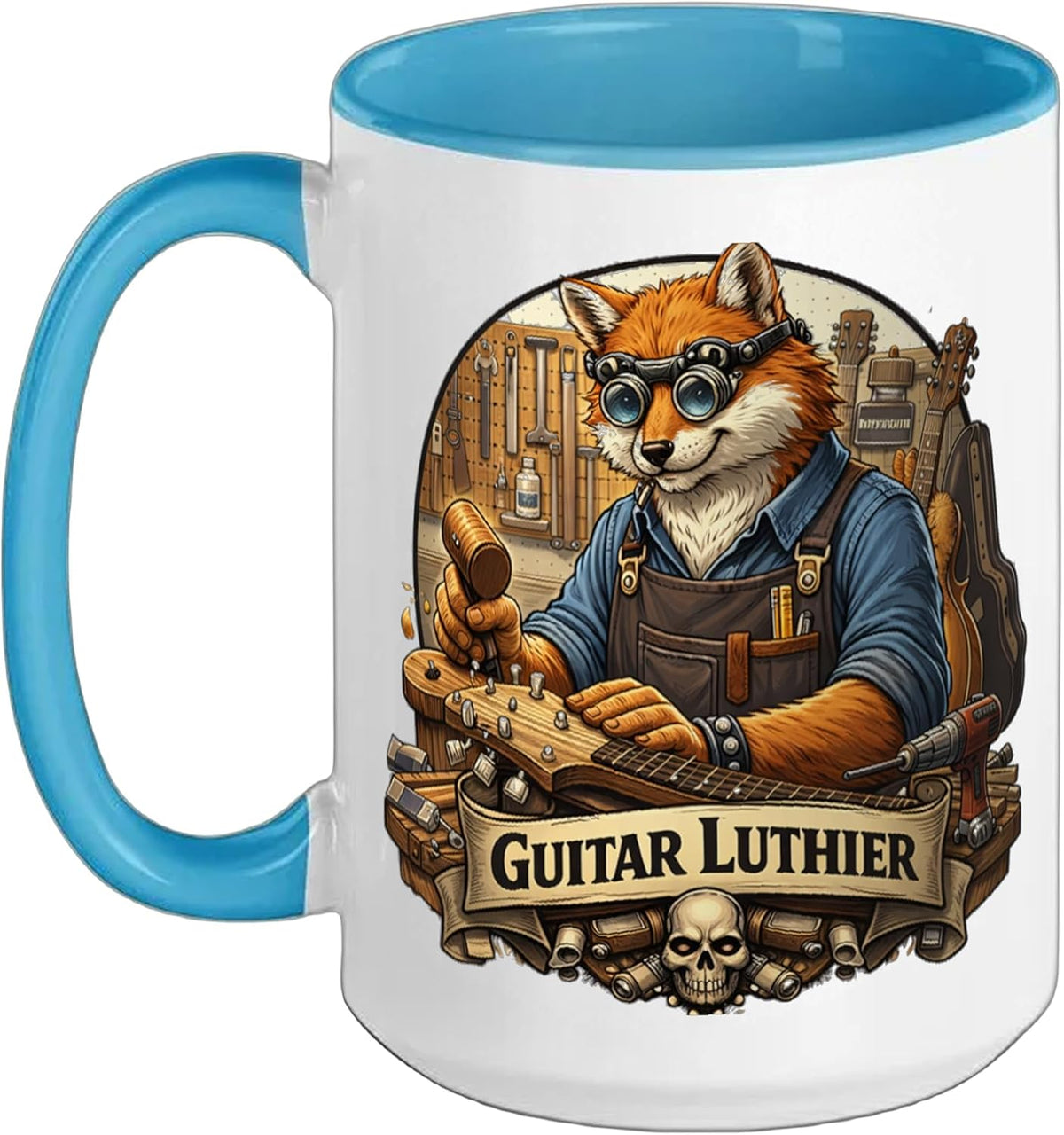 Guitar Luthier Fox Ceramic Mug