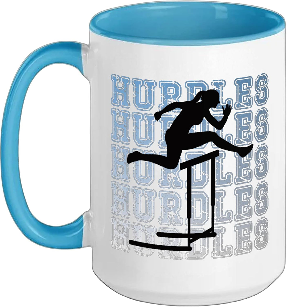 Retro Girl Color Hurdles - Fun For Hurdle Runners Ceramic Mug