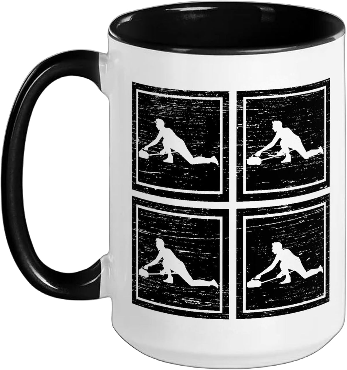 Curling Player Curler Sport Lover Curling Stone Ceramic Mug