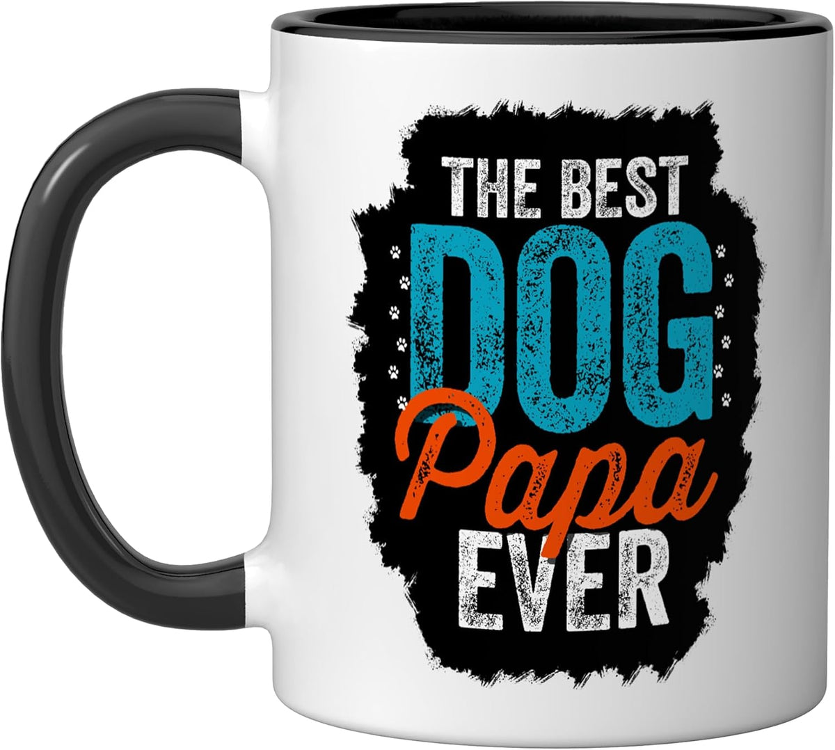 Best Dog Dad Ever Funny Father Puppy Loving Papa Design Ceramic Mug