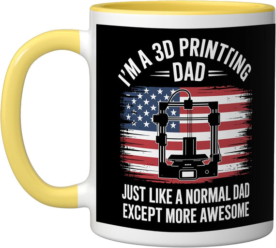Im A 3d Printing Dad 3d Printer Maker Christmas Ceramic Mug