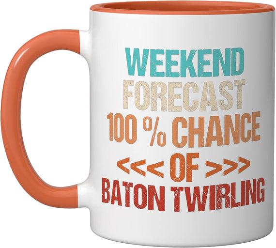 Funny Baton Twirling Halloween Ceramic Mug