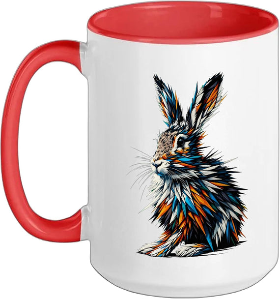 Polygon Art Jackrabbit Jackrabbits Ceramic Mug