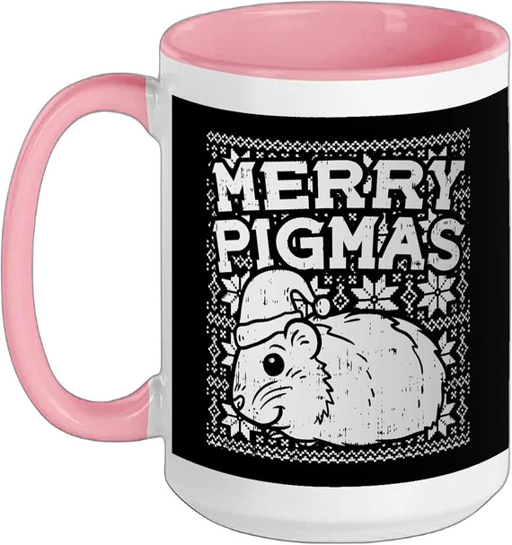Merry Pigmas Shirt Hamster Guinea Pig Owner Christmas Ceramic Mug