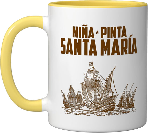 Nina Pinta Santa Maria Columbus Christopher Columbus Ceramic Mug