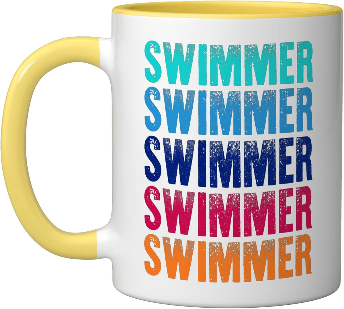 Swimmer - Colorful Ceramic Mug