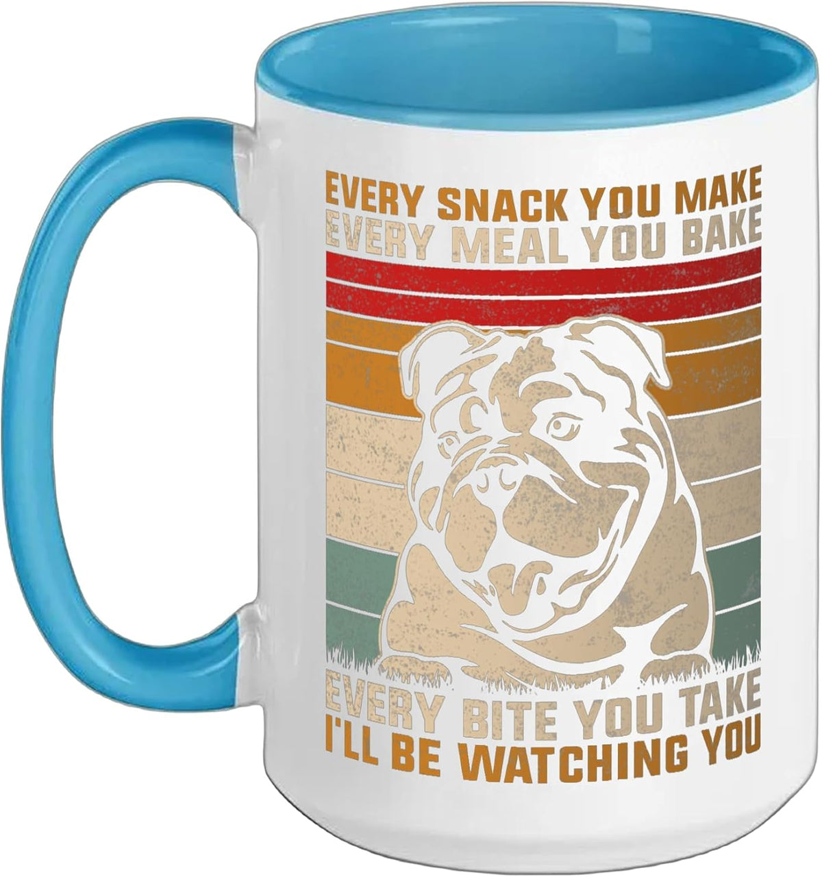 Retro Bulldog Pet Dog Vintage English Bulldogs Ceramic Mug