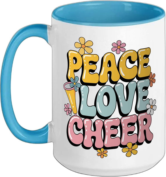 Funny Cheerleading Art For Men Women Kids Cheerleader Ceramic Mug