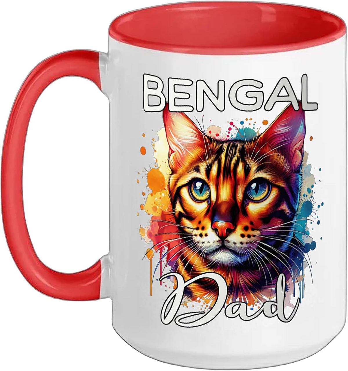 Bengal Cat Dad Bengal Cat Christmas Ceramic Mug