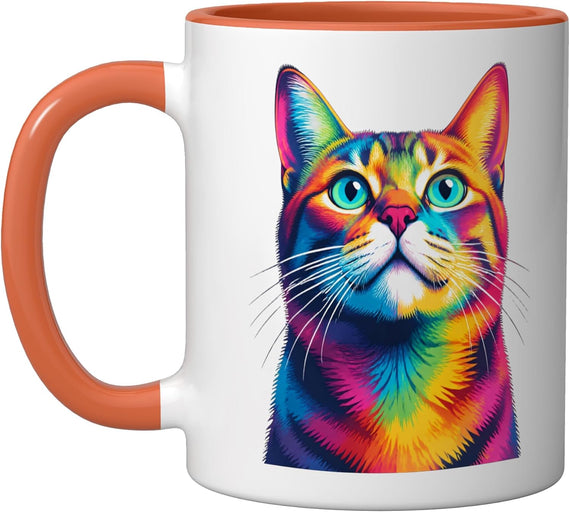 Cat Motif Art Design Gifts Cute Kitten Ceramic Mug