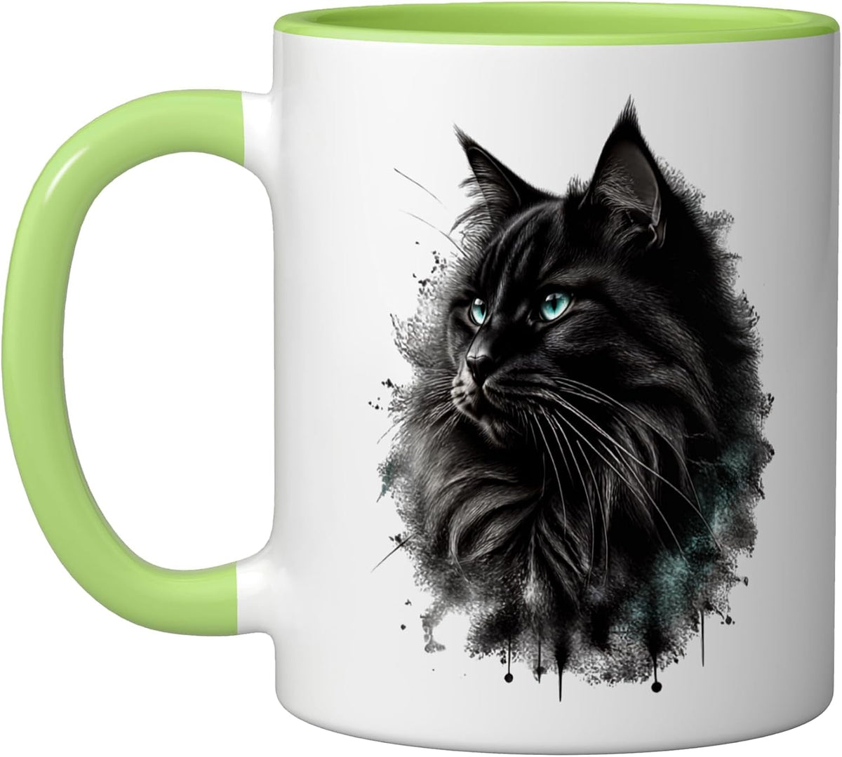Cat Motif Art Design Gifts Cute Kitten Ceramic Mug