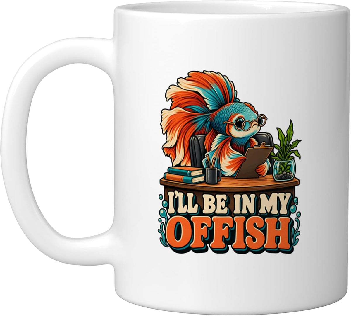 I'll Be In My Offish Betta Fish Aquarium Keeper Ceramic Mug