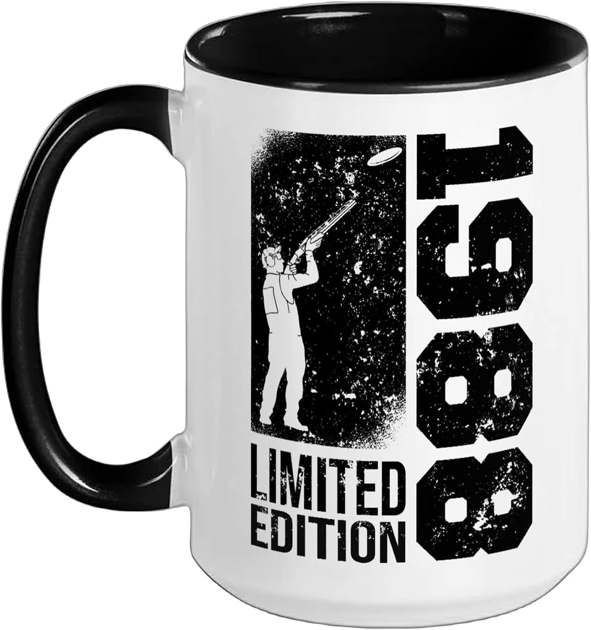 Clay Shooters Vintage 1988 Birthday Clay-Pigeons Shooting Ceramic Mug