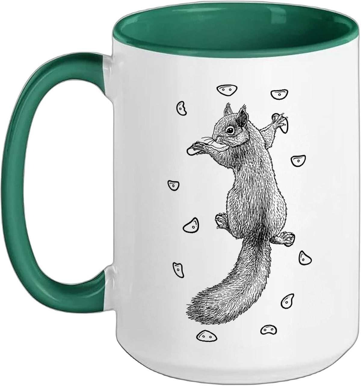 Rock Climber Indoor Wall Climbing Squirrel Funny Climbers Ceramic Mug