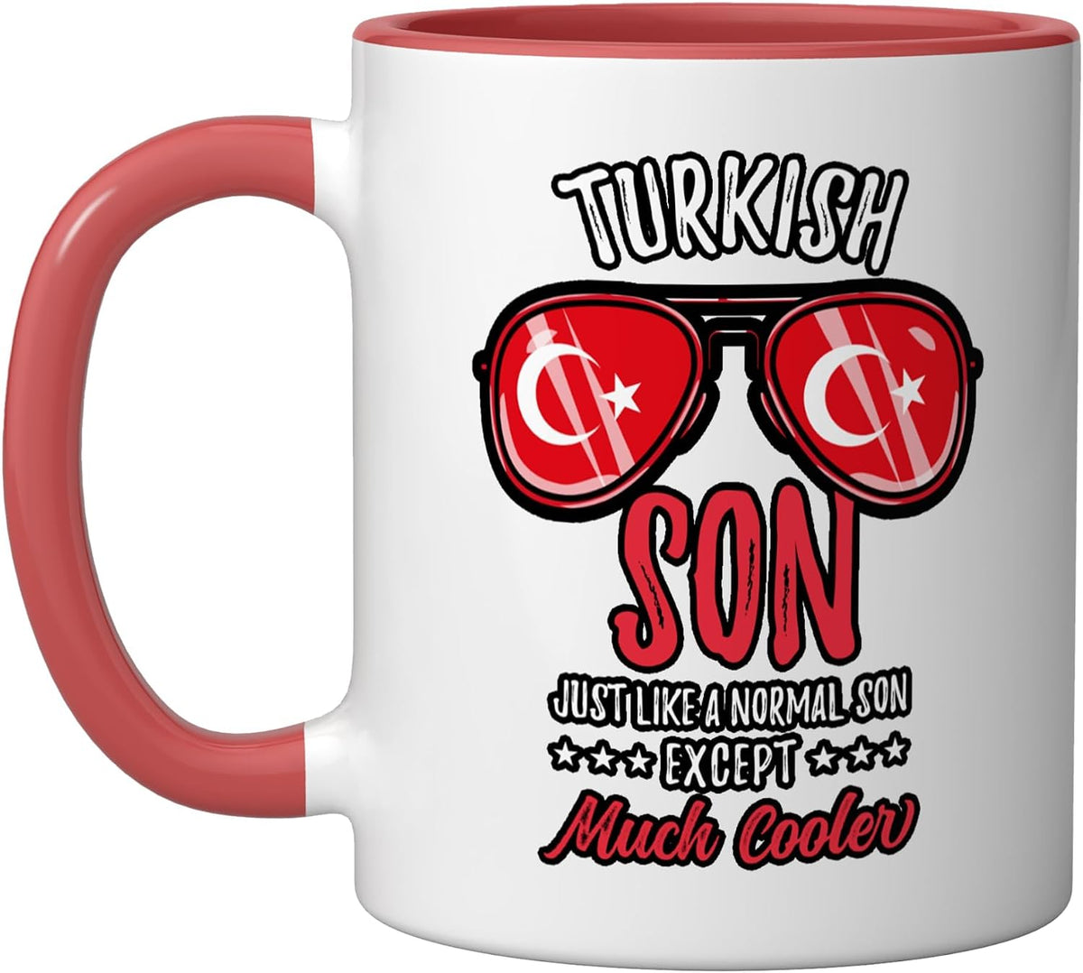 Cool Turkish Son Sunglasses Turkish Family Christmas Ceramic Mug