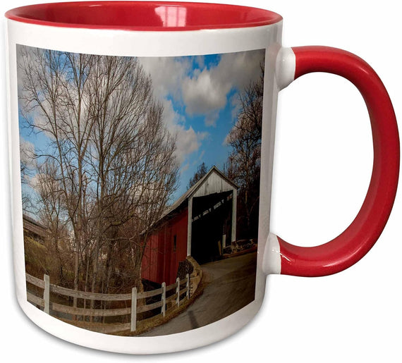 Roni Chastain Photo - Covered Bridge Ceramic Mug