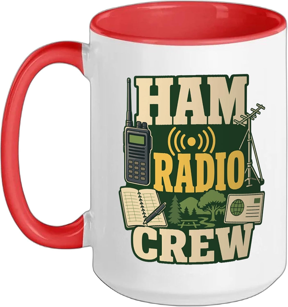 Ham Radio Crew Operator Vintage Ceramic Mug