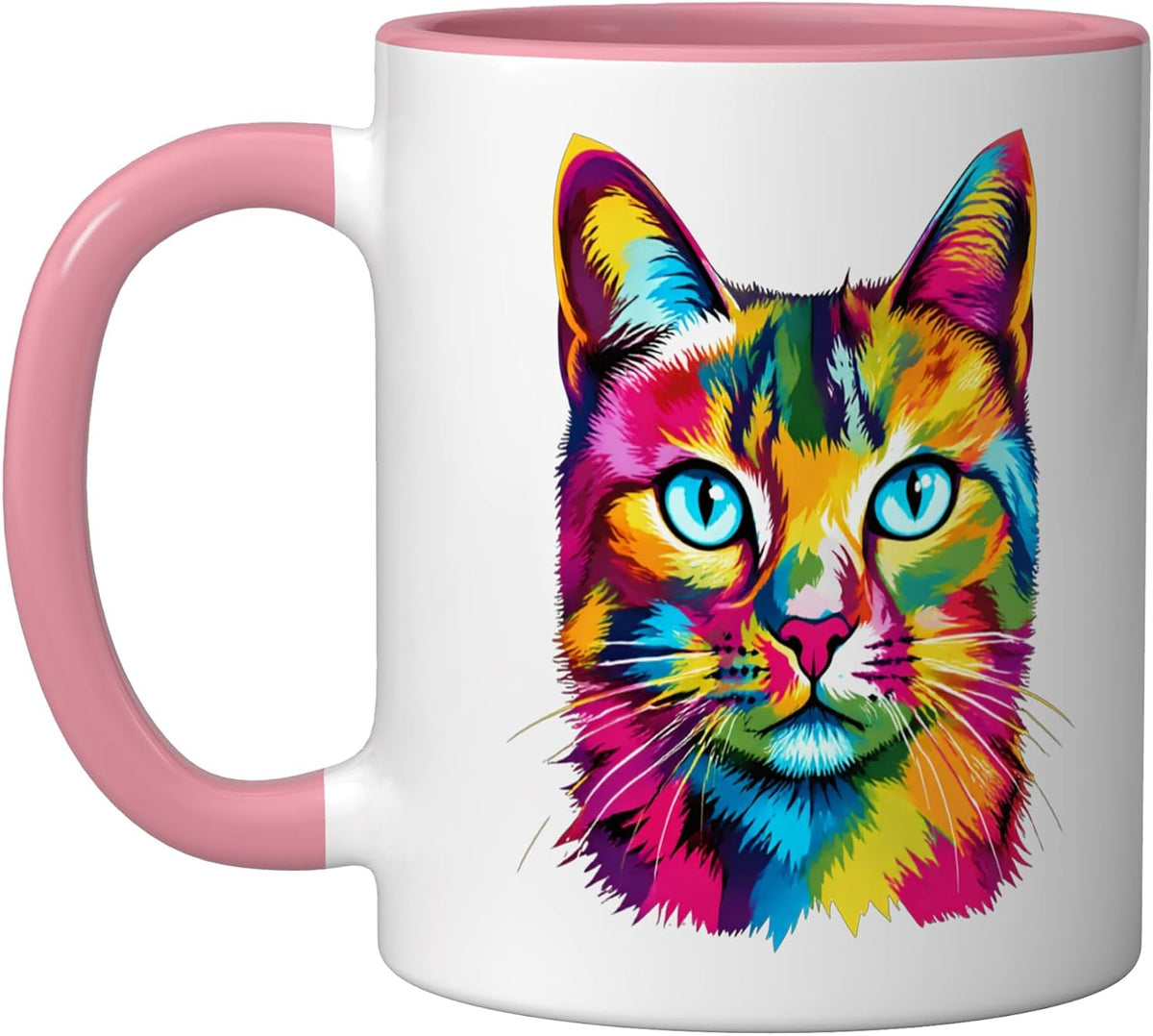 Cat Motif Art Design Gifts Cute Kitten Ceramic Mug