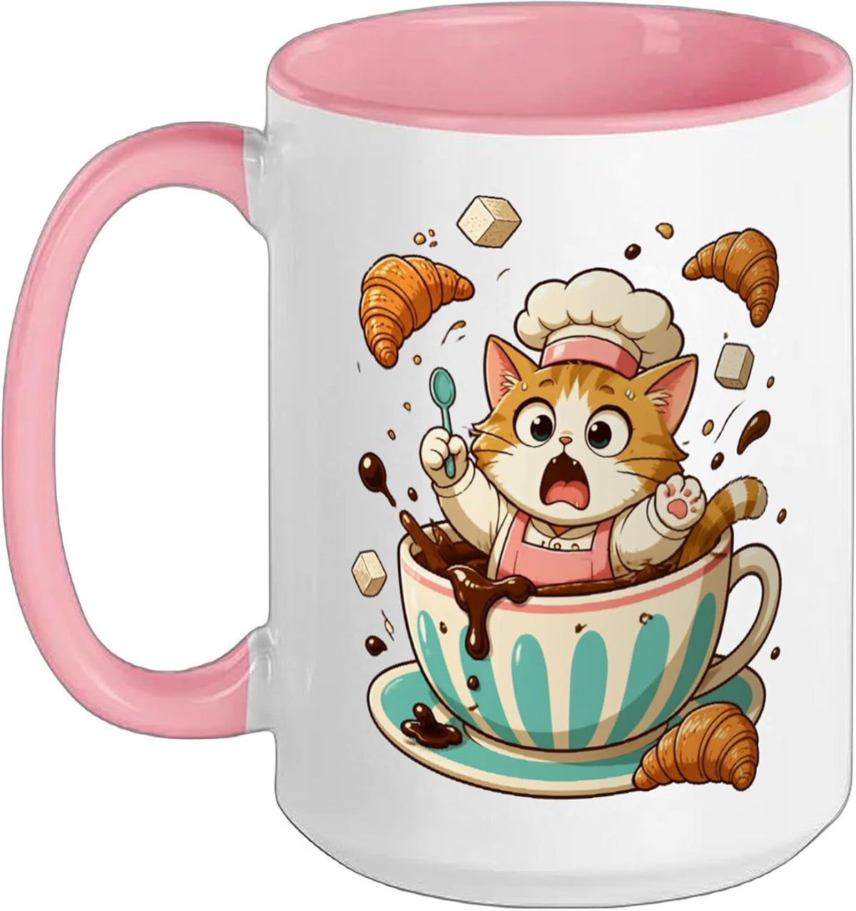 Cat Motif Art Design Gifts Cute Kitten Ceramic Mug