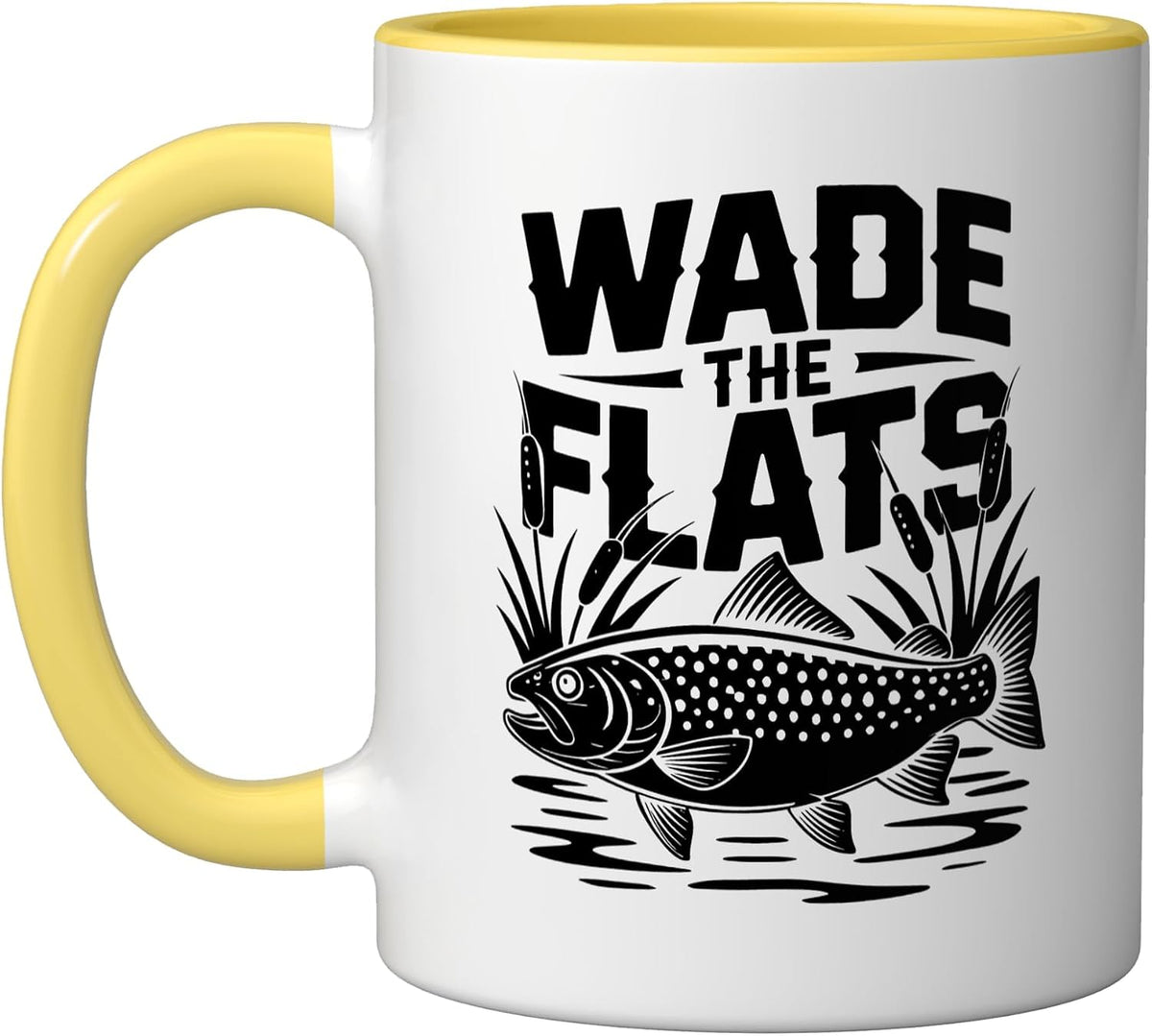 Texas Bay Wade Fisherman Speckled Trout Coastal Angler Ceramic Mug