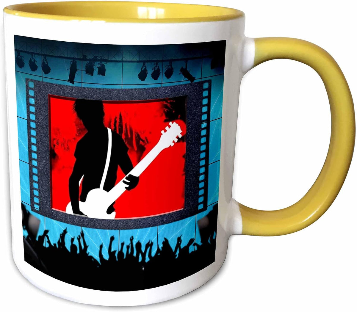 Rock Guitarist Live Concert Stage Ceramic Mug