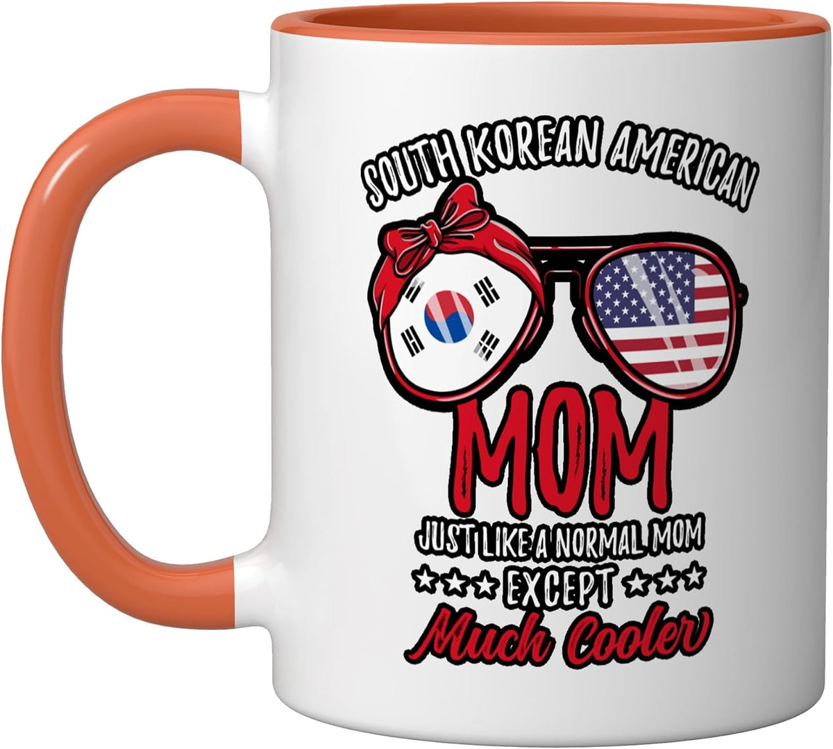 Funny South Korean American Mom Christmas Ceramic Mug