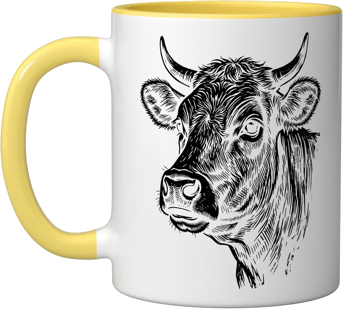 Cow Illustration Ceramic Mug