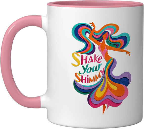Belly Dance Shimmy Ceramic Mug