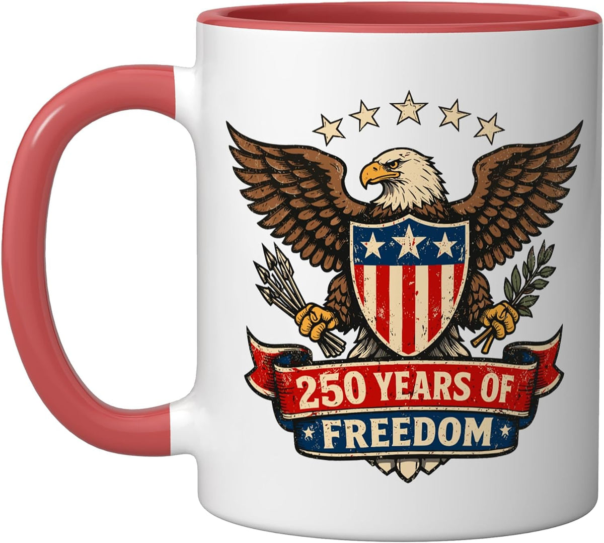 250 Anniversary Usa Patriotic Eagle 250th 4th Of July 2026 Ceramic Mug