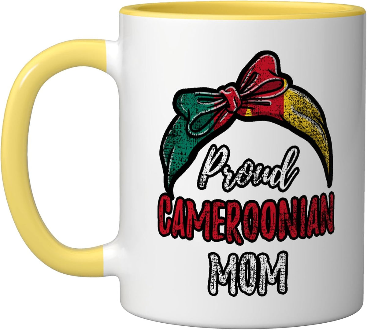 Proud Cameroonian Mom African Headwrap Mothers Day Ceramic Mug