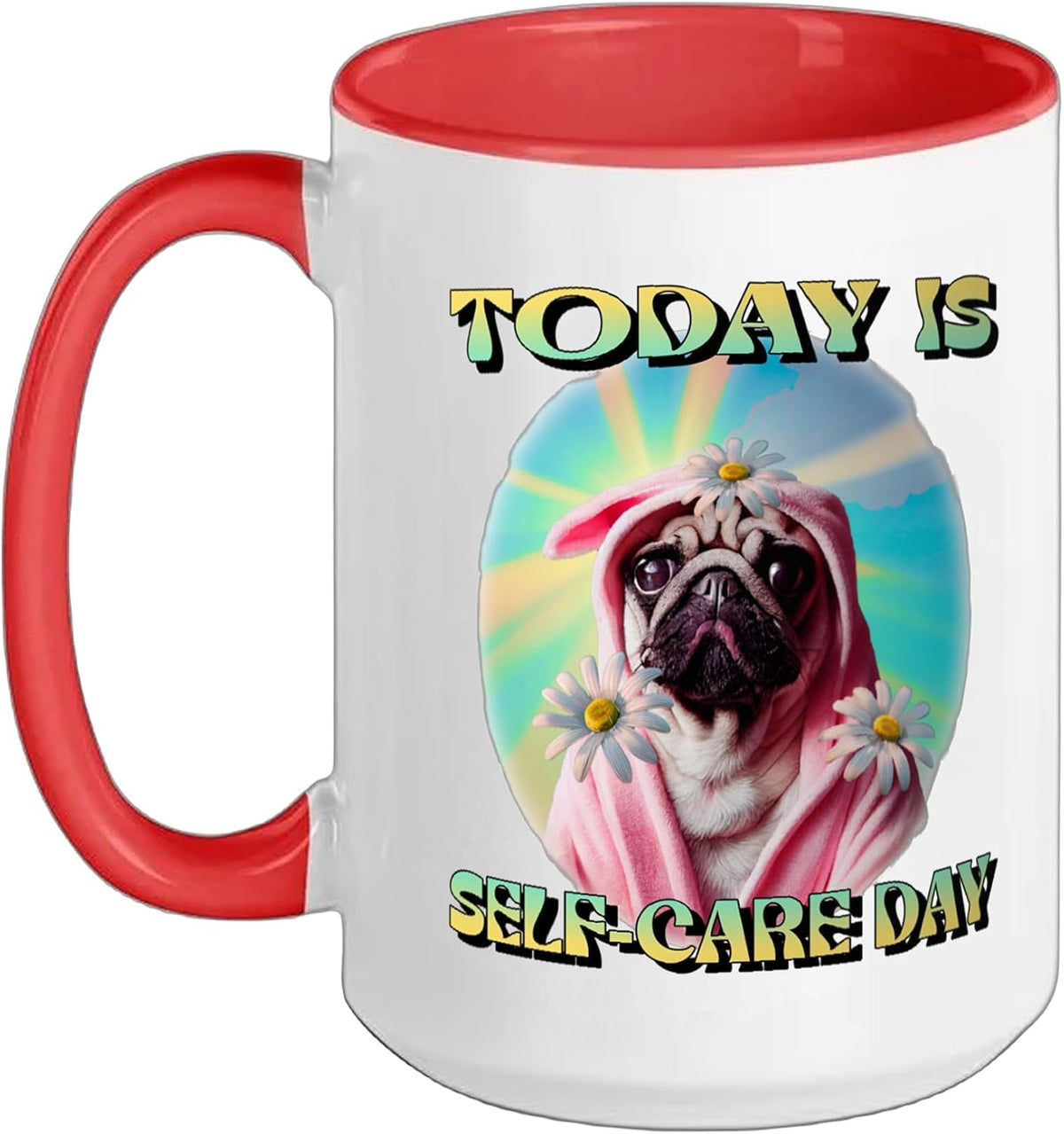 Funny Puggy Dog Pug Graphic Novelty Ceramic Mug