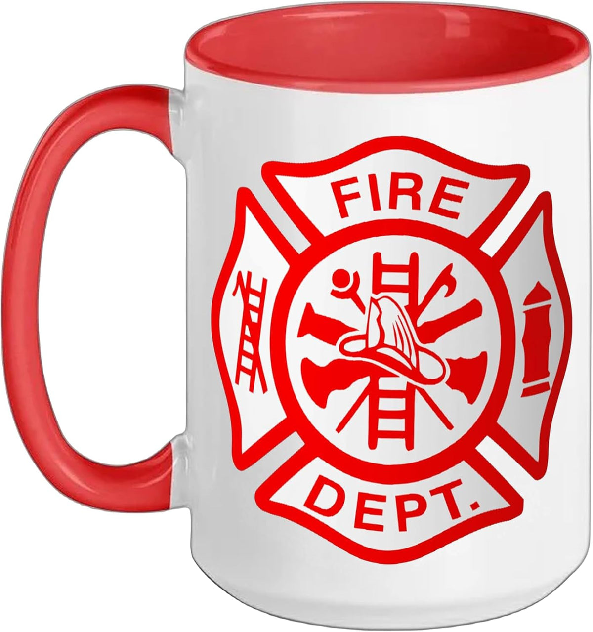 Fire Department Logo Uniform Fireman Symbol Firefighter Ceramic Mug
