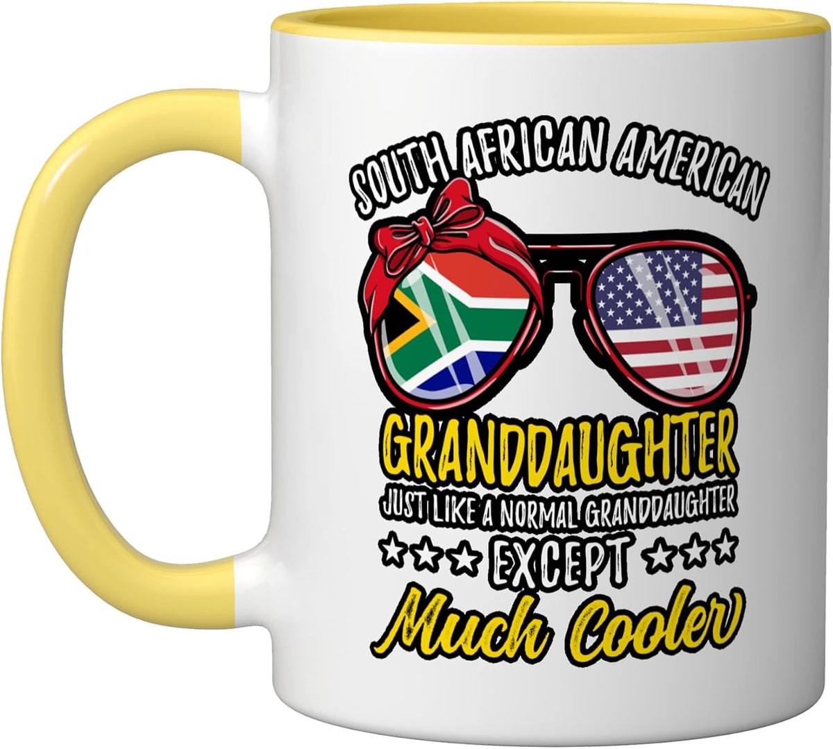 Funny South African American Granddaughter Ceramic Mug