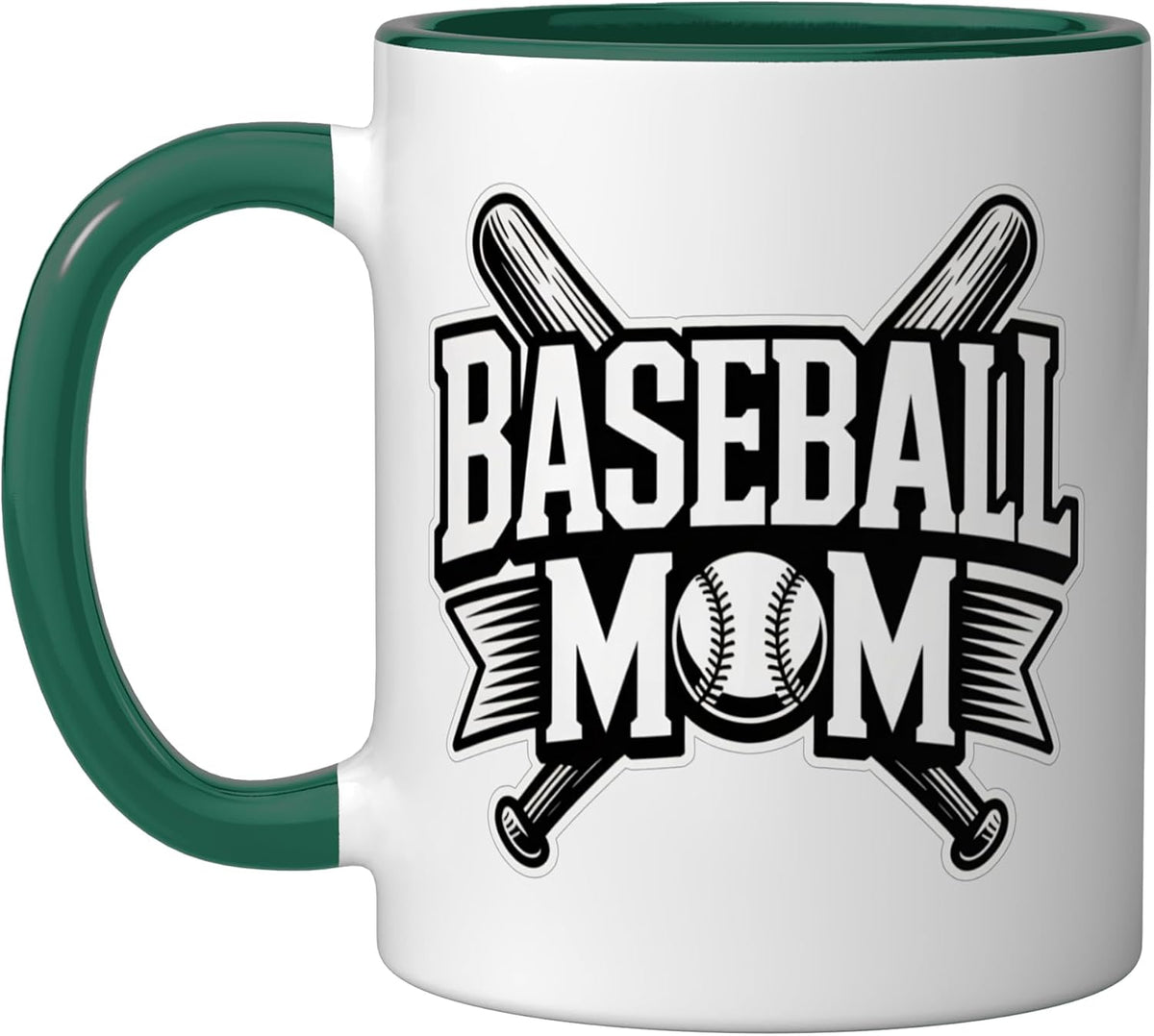 Baseball Mom Christmas Ceramic Mug