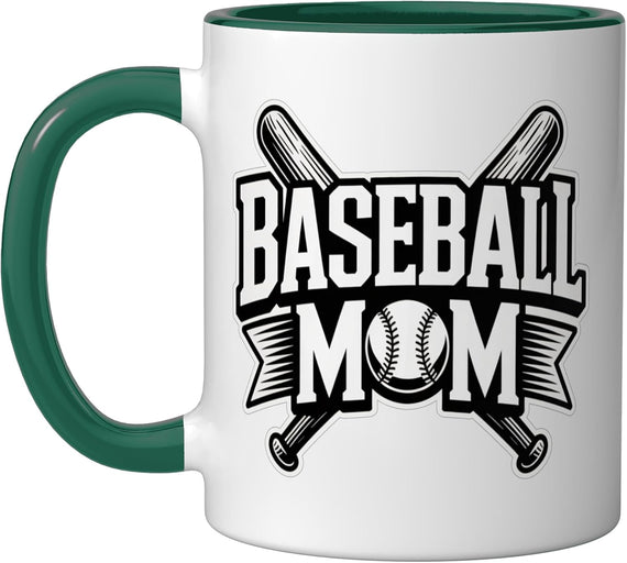 Baseball Mom Christmas Ceramic Mug