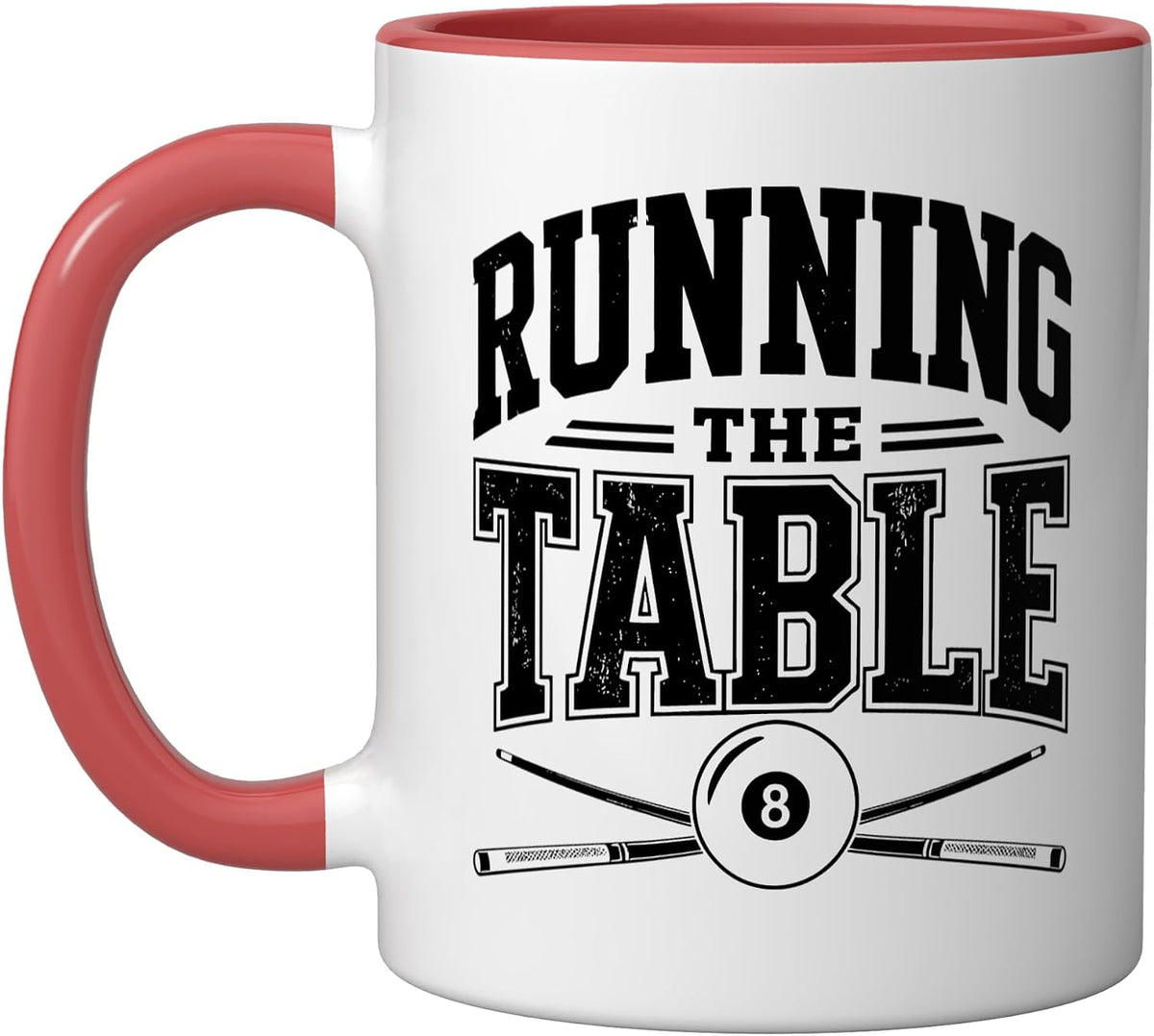 Billiards Dad Running Table Clearing Every Shot Father Ceramic Mug