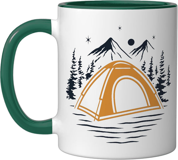 Campgrounds Glamping Backpacking Camper Camping Ceramic Mug