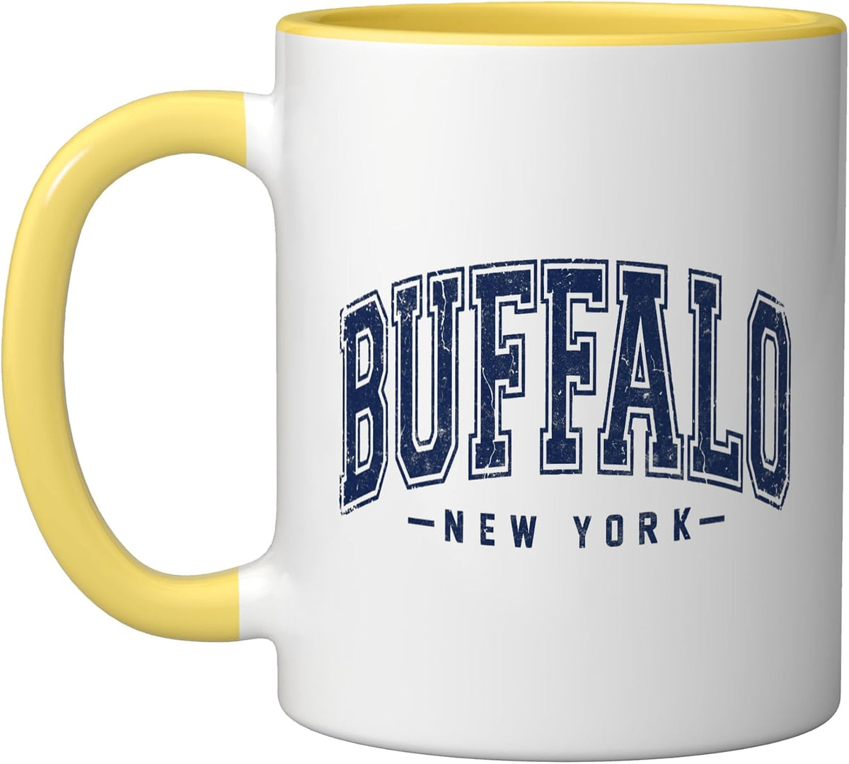 Buffalo New York Vintage Collegiate Text Ceramic Mug