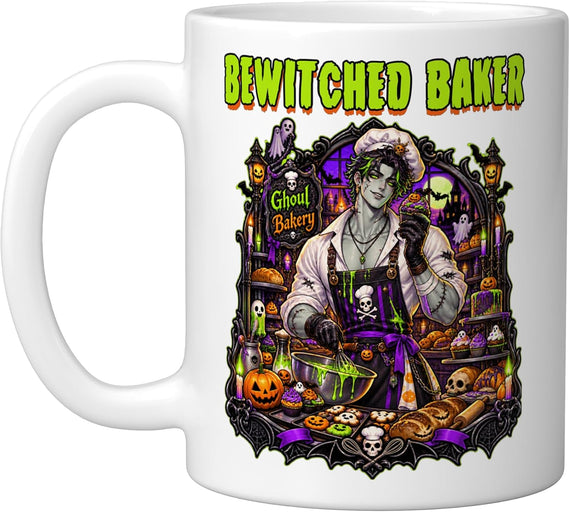 Bewitched Baker Pastry Chef Spooky Ceramic Mug