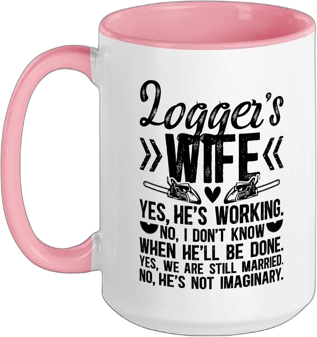 Logger's Wife Funny Logger Wife Of A Logger Christmas Ceramic Mug