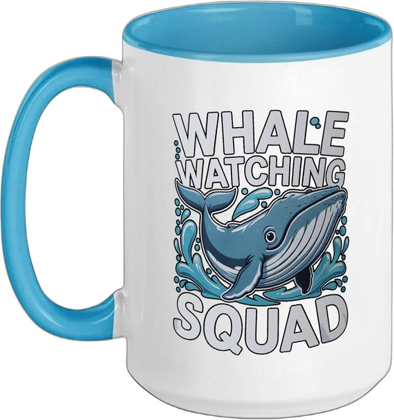 Whale Watching Squad Shirts For Mens Whales Lovers Ceramic Mug