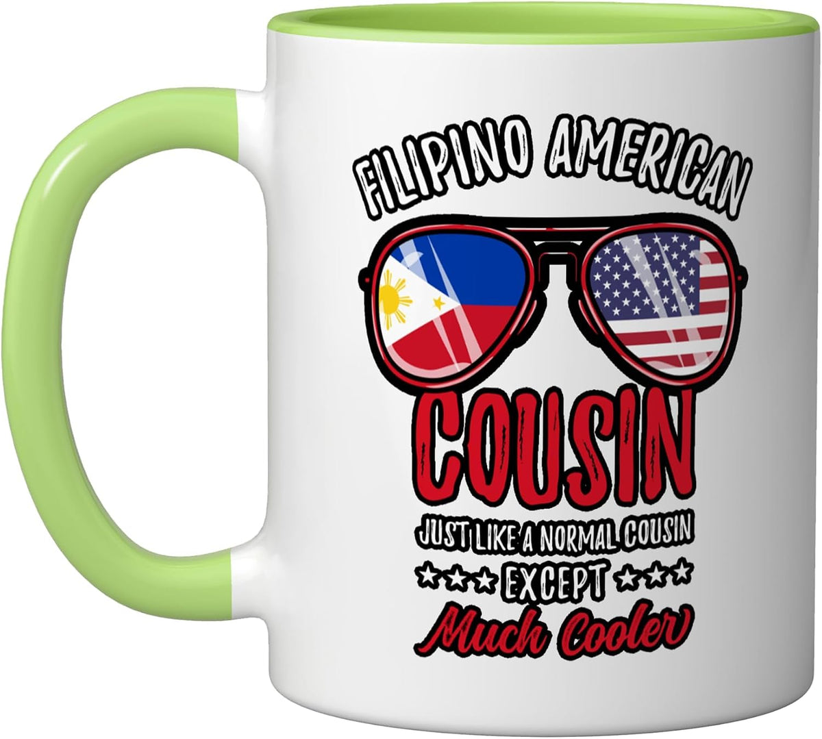 Cool Filpino American Cousin Filipino Family Christmas Ceramic Mug