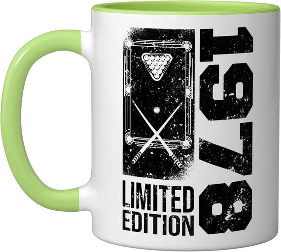 Billiards Snooker-Gamer Vintage 1978 Birthday Ceramic Mug